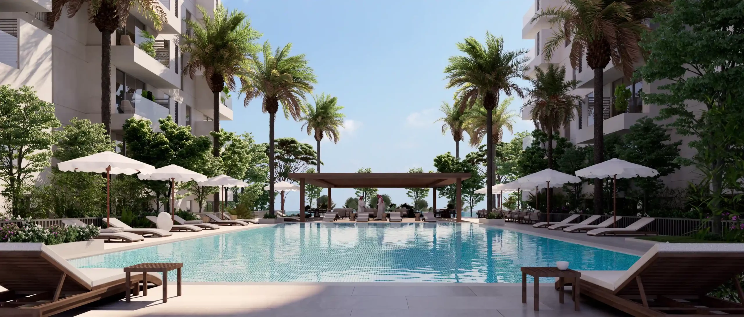 SADAYEM RESIDENCES NHC OBHOR JEDDAH POOL AREA PODIUM