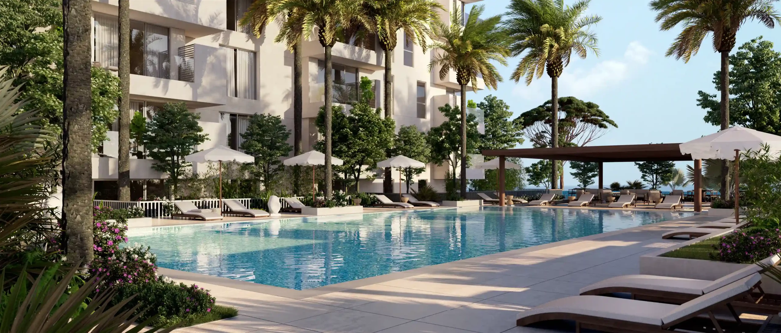 SADAYEM RESIDENCES NHC OBHOR JEDDAH POOL AREA PODIUM