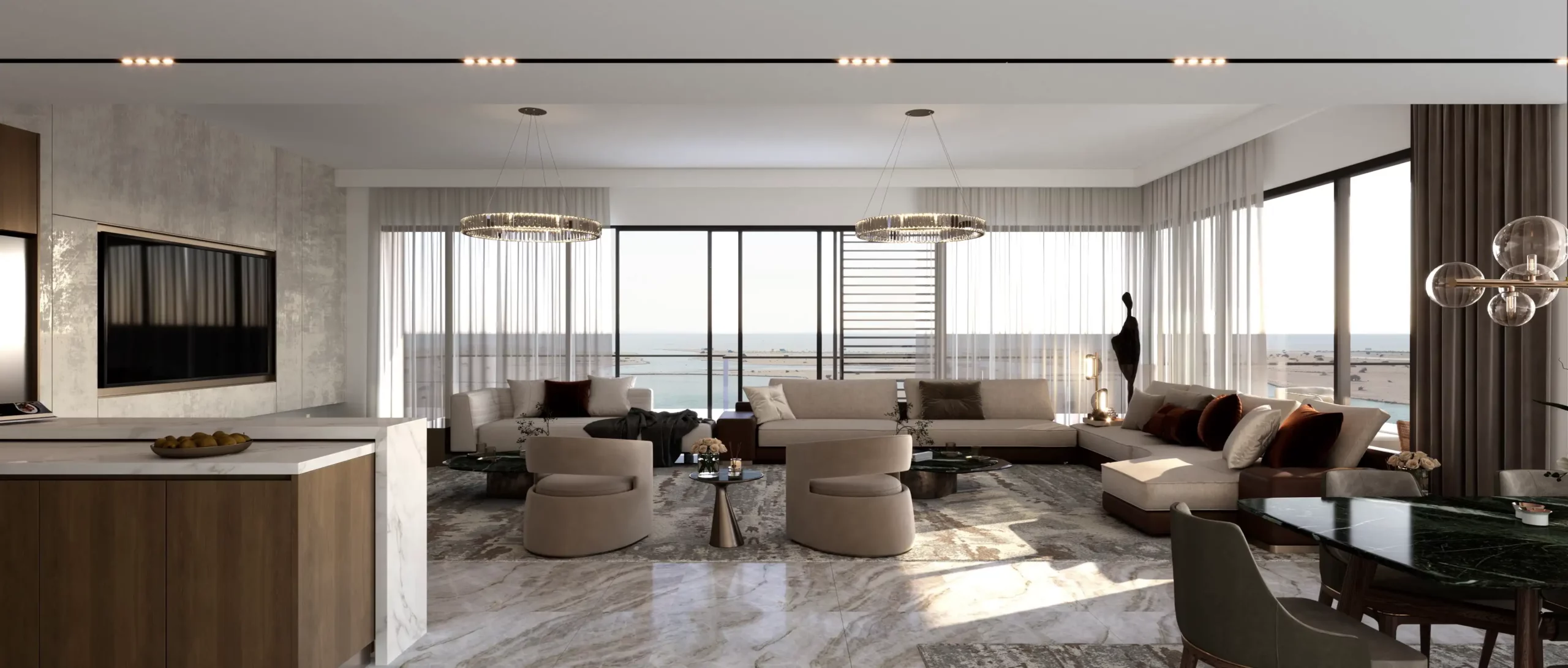 SADAYEM RESIDENCES NHC OBHOR JEDDAH INTERIOR DESIGN living room