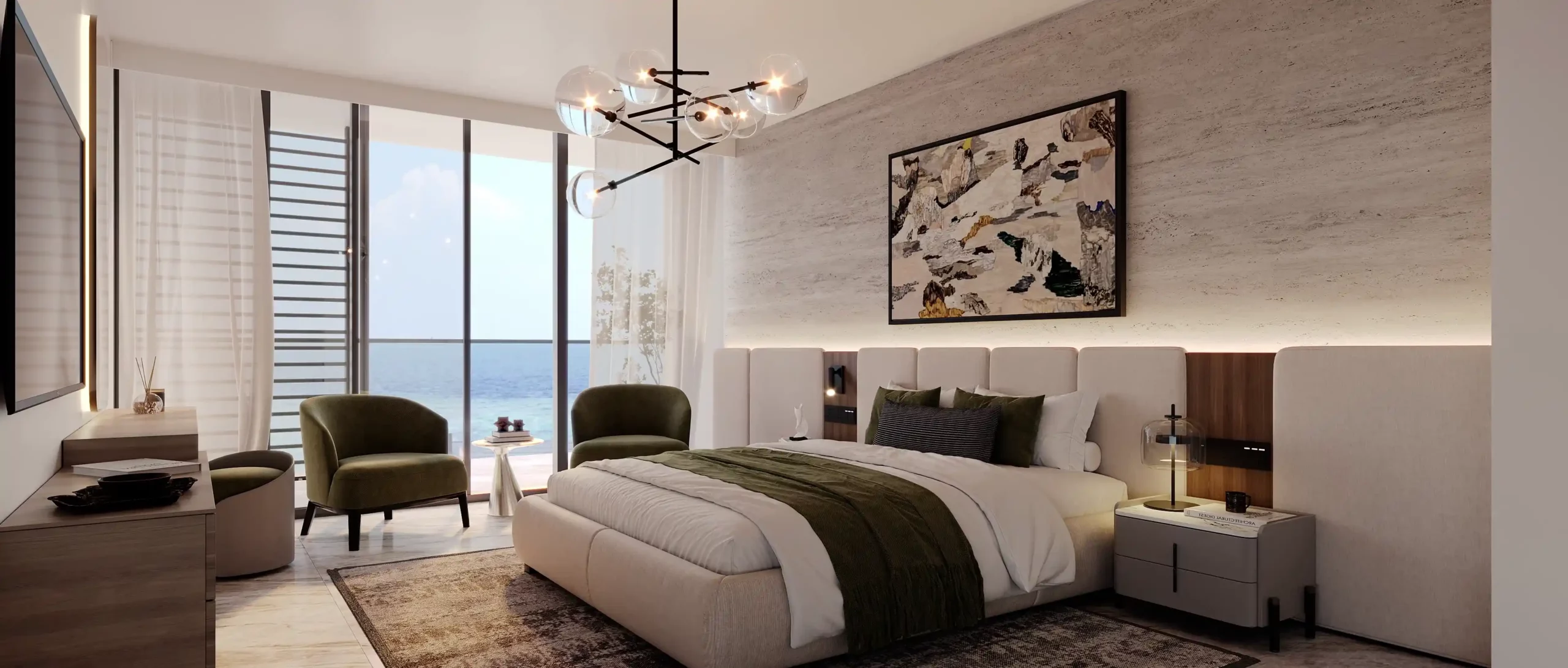 SADAYEM RESIDENCES NHC OBHOR JEDDAH INTERIOR DESIGN BED ROOM