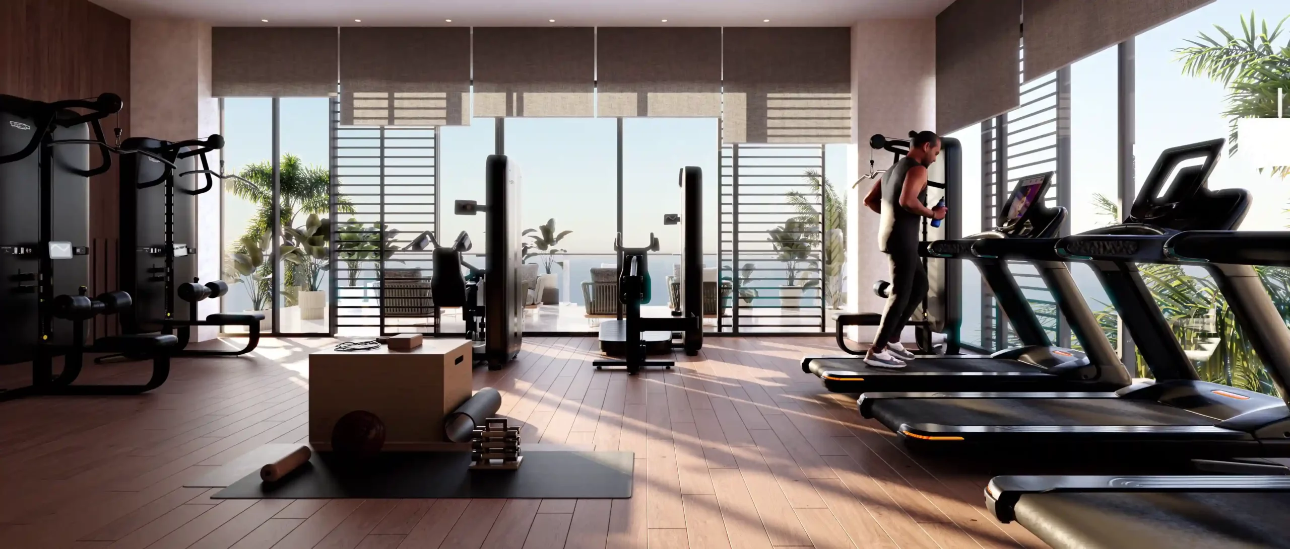 SADAYEM RESIDENCES NHC OBHOR JEDDAH INTERIOR DESIGN GYM